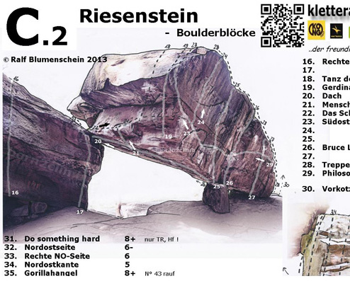 download Topo Riesenstein Kletterführer